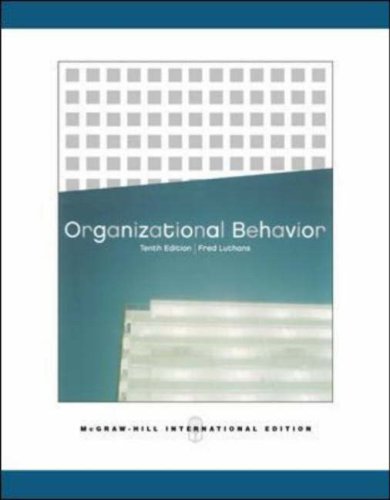 Imagen de archivo de Organizational Behavior a la venta por medimops