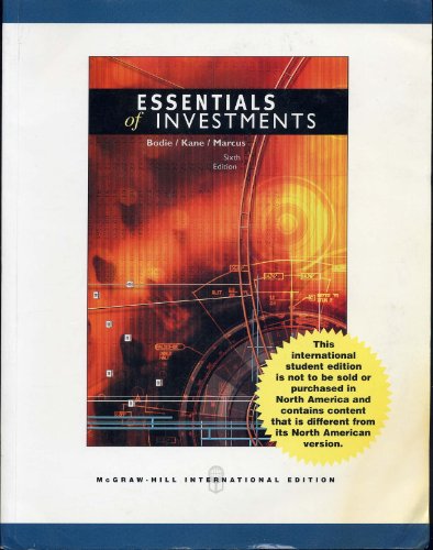 Stock image for Essentials of Investments International Student Edition for sale by Hippo Books