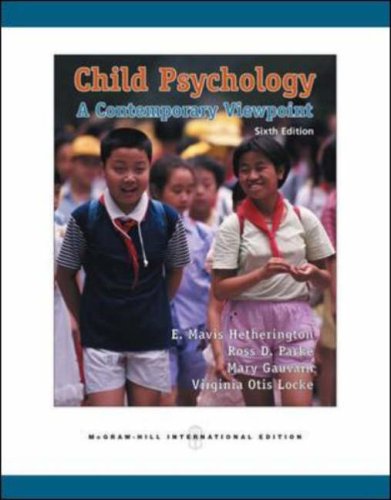 Stock image for Child Psychology E.Mavis Hetherington for sale by Re-Read Ltd