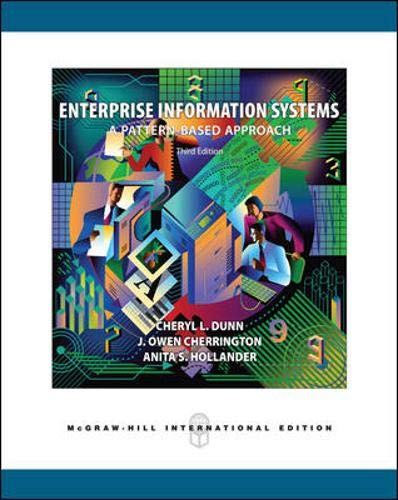 Beispielbild fr Enterprise Information Systems: A Pattern-based Approach zum Verkauf von ThriftBooks-Atlanta