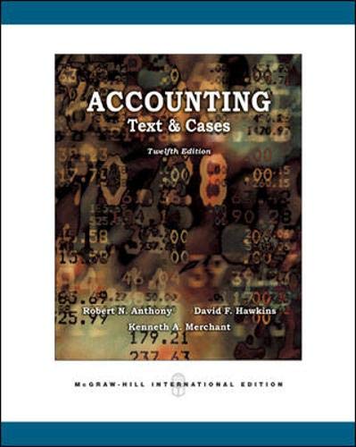 9780071254090: Accounting: Texts and Cases