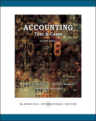 Stock image for Accounting: Texts and Cases for sale by ThriftBooks-Atlanta