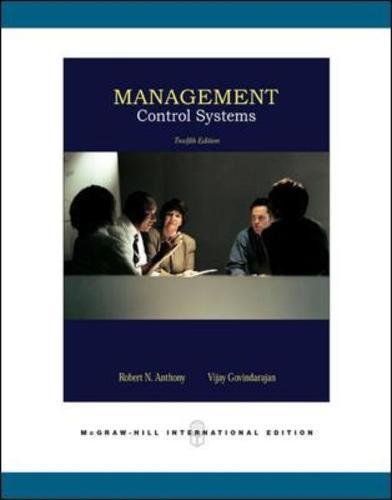 9780071254106: Management Control Systems