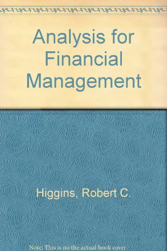 Beispielbild fr Analysis for Financial Management zum Verkauf von WorldofBooks