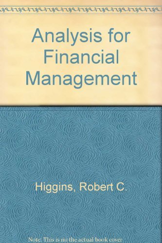 Stock image for Analysis for Financial Management for sale by WorldofBooks