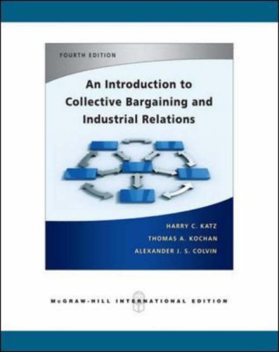 9780071254250: An Introduction to Collective Bargaining & Industrial Relations