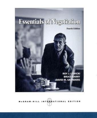 9780071254274: Essentials of Negotiation