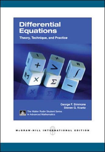 9780071254373: Differential Equations: Theory, Technique, and Practice. George F. Simmons and Steven G. Krantz
