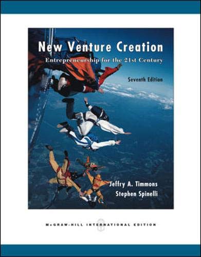 Stock image for New Venture Creation: Entrepreneurship for the 21st Century for sale by Front Cover Books