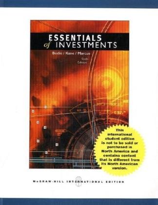 Imagen de archivo de Essentials of Investments a la venta por Anybook.com