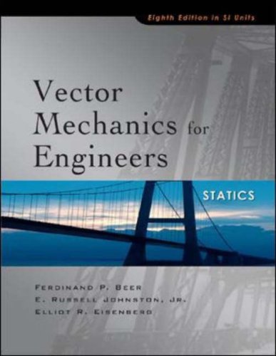 Beispielbild fr Vector Mechanics for Engineers: Statics (SI units) zum Verkauf von medimops