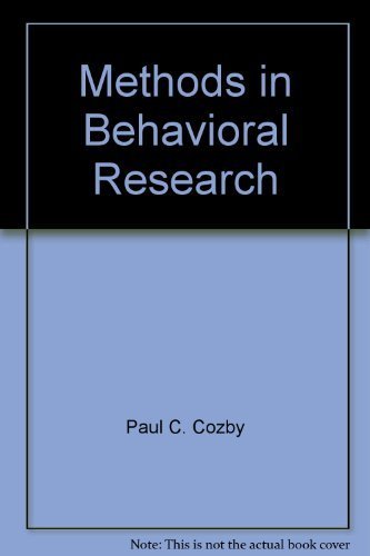 Beispielbild fr Methods in Behavioral Research zum Verkauf von ThriftBooks-Atlanta