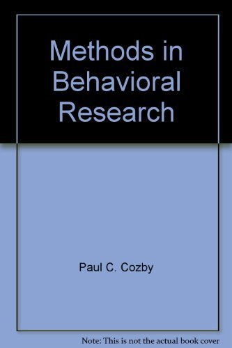 Stock image for Methods in Behavioral Research for sale by ThriftBooks-Atlanta