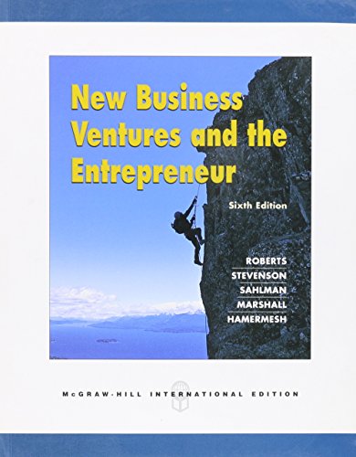 Imagen de archivo de New Business Ventures and the Entrepreneur Sixth International Paperback Edition a la venta por SecondSale