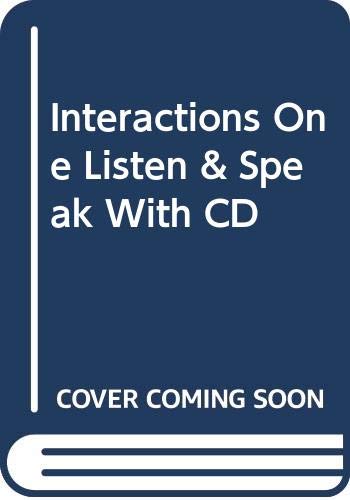 Stock image for Interactions One Listen & Speak With CD for sale by dsmbooks