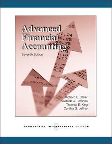 Imagen de archivo de Advanced Financial Accounting a la venta por Better World Books Ltd