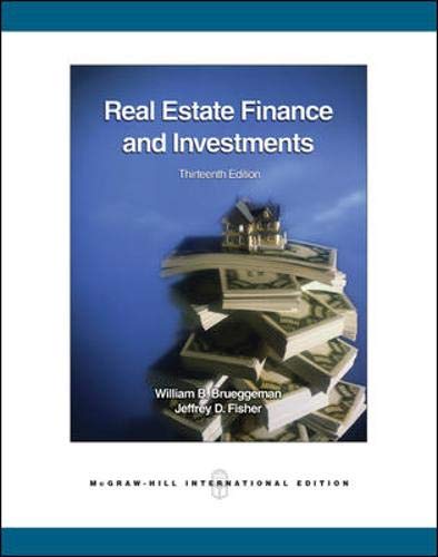 Beispielbild fr Real Estate Finance And Envestments 13Ed (Ie) (Pb 2008) zum Verkauf von Gulf Coast Books