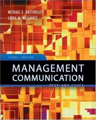 9780071259262: Management Communication: Principles and Practice