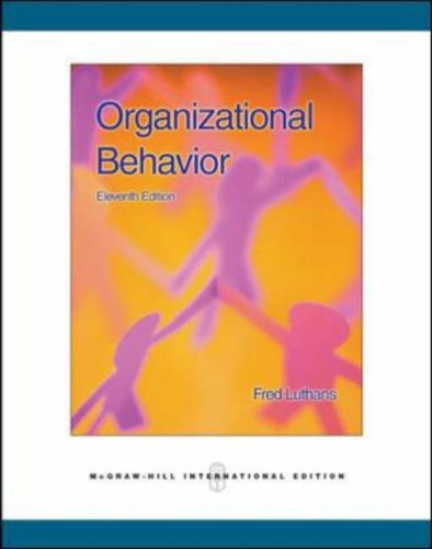 Organizational Behavior [Jan 01, 2007] Luthans, Fred (9780071259309) by Fred Luthans