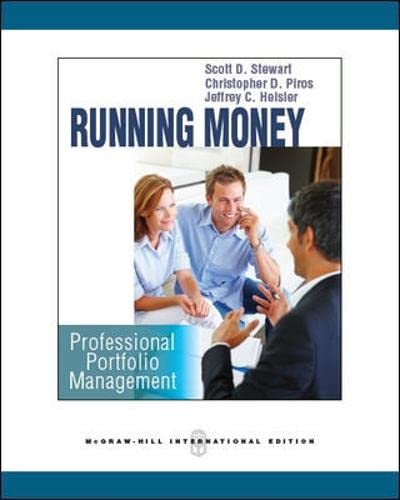 Beispielbild fr Running Money: Professional Portfolio Management zum Verkauf von ZBK Books