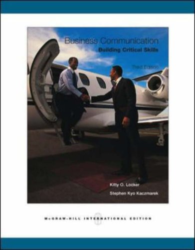 9780071259491: Business Communication