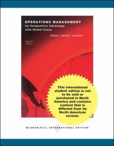 9780071260480: Operations Management for Competitive Advantage