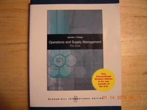 9780071261883: Operations And Supply Management The Core (Ie) (Pb 2008)