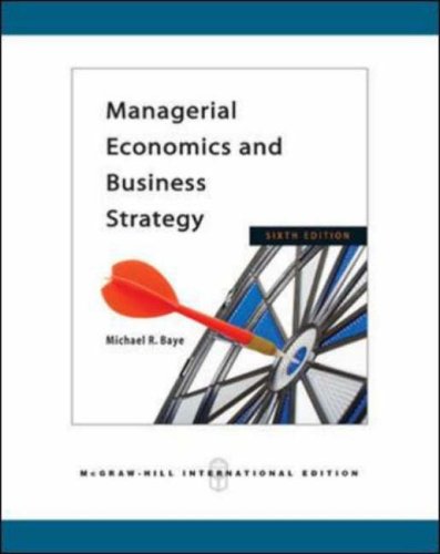 Imagen de archivo de Managerial Economics and Business Strategy a la venta por Better World Books