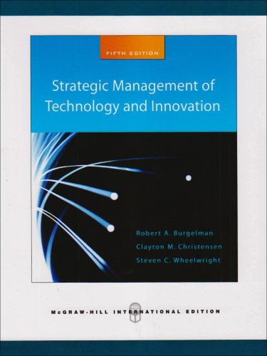 Imagen de archivo de Strategic Management of Technology and Innovation a la venta por SecondSale