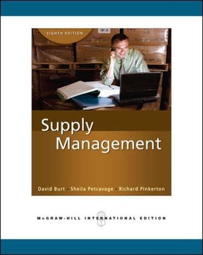 9780071263306: Supply Management (Int'l Ed)