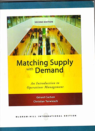 Stock image for Matching Supply with Demand: An Introduction to Operations Management for sale by medimops