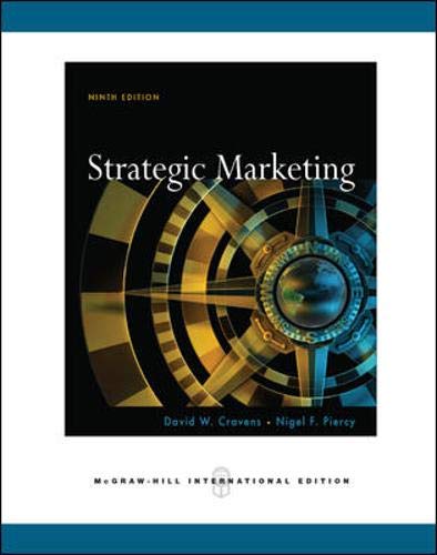 Beispielbild fr Strategic Marketing zum Verkauf von Green Street Books