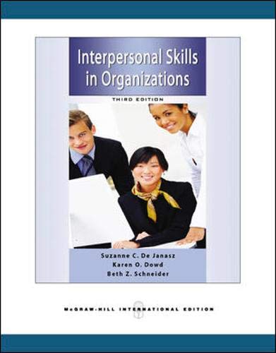 9780071263375: Interpersonal Skills in Organizations