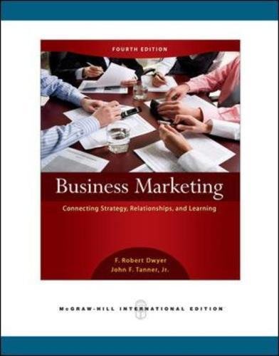 9780071263436: Business Marketing: Connecting Strategy, Relationships, and Learning (Int'l Ed)