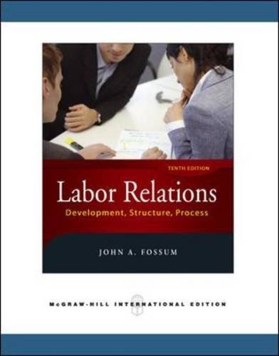 9780071263481: Labor Relations