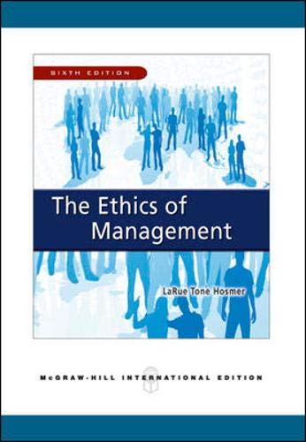 Beispielbild fr The Ethics of Management zum Verkauf von WorldofBooks