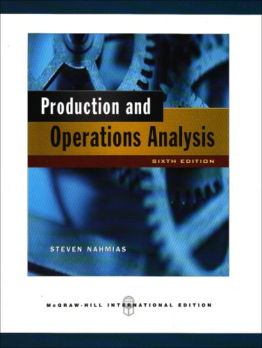 Beispielbild fr Production & Operations Analysis zum Verkauf von medimops