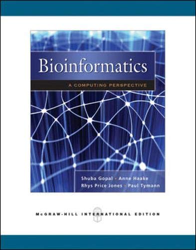 9780071263900: BioInformatics: A Computing Perspective
