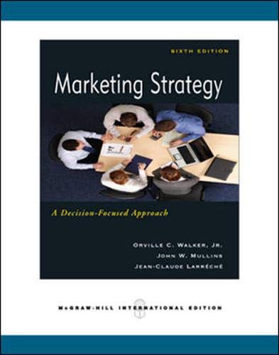 Imagen de archivo de Marketing Strategy: A Decision Focused Approach a la venta por WorldofBooks