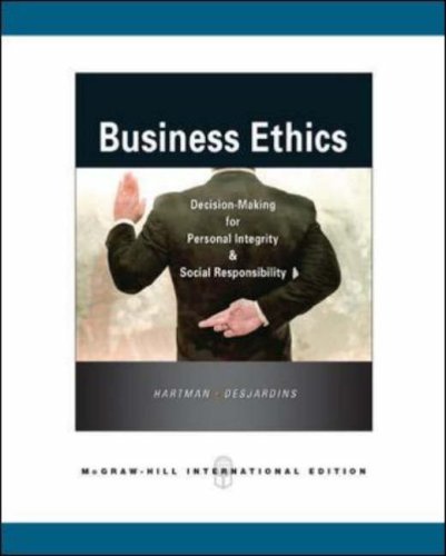 9780071264600: Business Ethics: Decision-Making for Personal Integrity & Social Responsibility: Decision-making for Personal Integrity and Social Responsibility