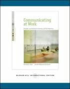 Beispielbild fr Communicating at Work: Principles and Practices for Business and the Professions zum Verkauf von Ammareal