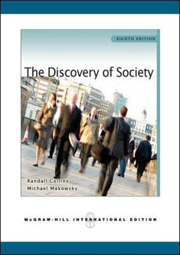 Beispielbild fr The Discovery of Society zum Verkauf von Phatpocket Limited