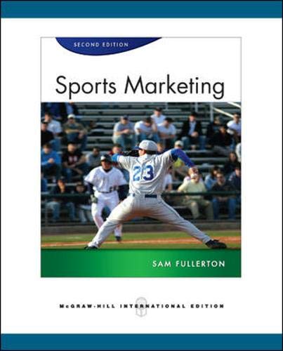 Imagen de archivo de Sports Marketing a la venta por ThriftBooks-Atlanta