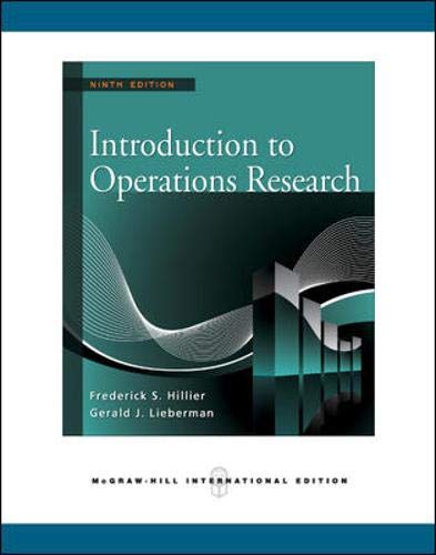 Beispielbild fr Introduction to Operations Research zum Verkauf von Jenson Books Inc