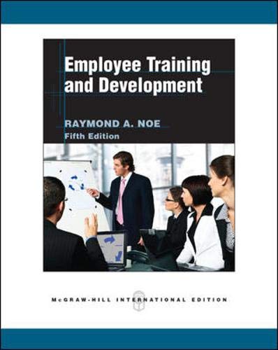 Stock image for Employee Training and Development for sale by Hawking Books