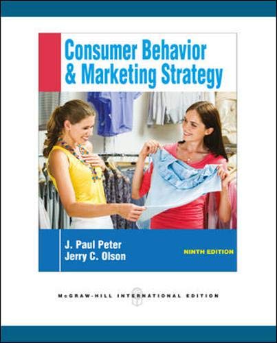 9780071267816: Consumer Behavior (Int'l Ed)
