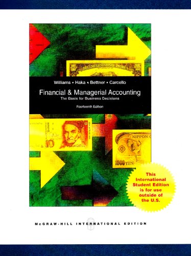 Beispielbild fr Financial and Managerial Accounting zum Verkauf von CSG Onlinebuch GMBH