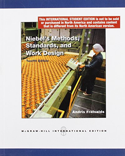 9780071270298: Nebels Methods Stndards And Work Design 12Ed (Ie) (Pb 2009)