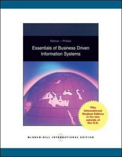Imagen de archivo de Essentials of Business-Driven Information Systems a la venta por Majestic Books