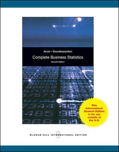 Stock image for Complete Business Statistics with Student CD for sale by AwesomeBooks